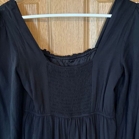 Altar’d State Black Long Sleeve Mini Dress Small - Picture 7 of 8